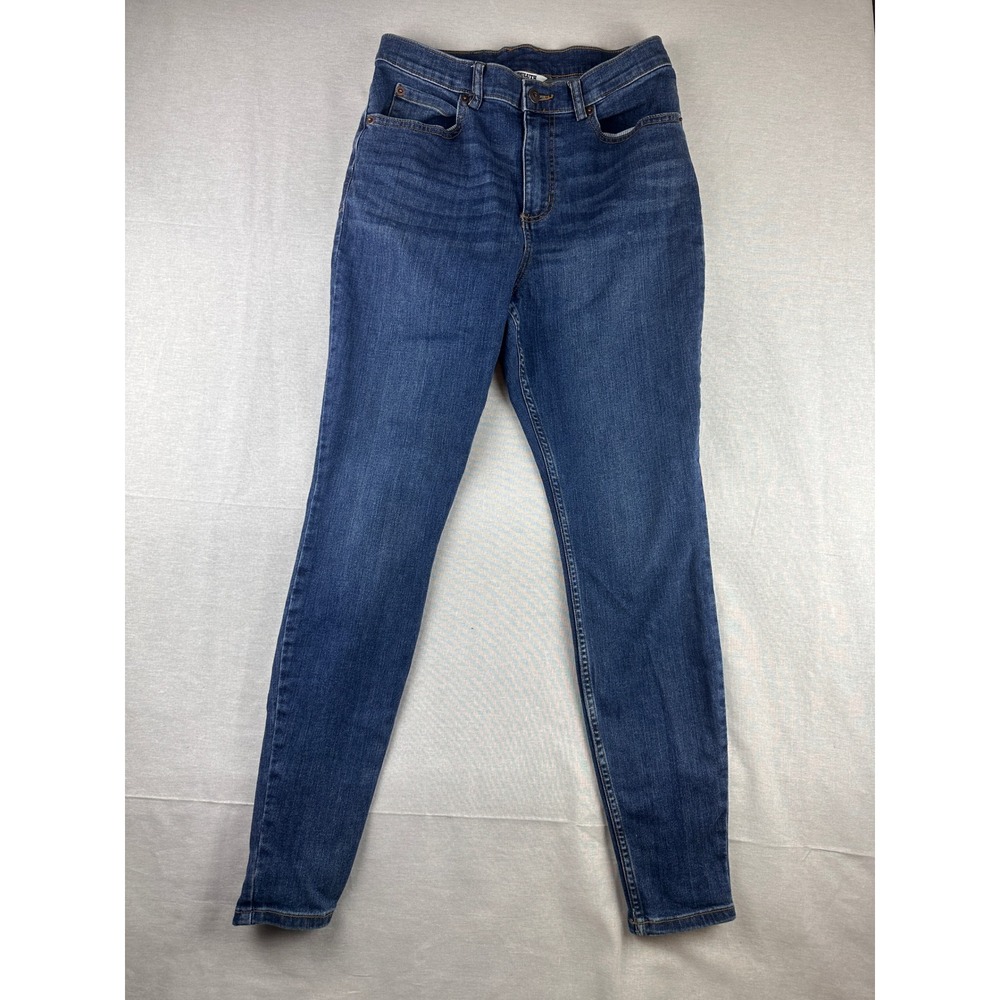Duluth Trading Co Womens Size 8 Regular Blue Denim High Rise Skinny Jeans‎